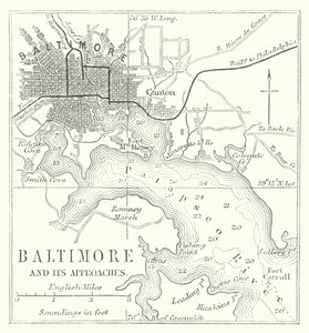 Baltimore i jego okolice (rycina) autorstwa English School