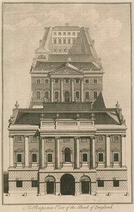 Bank Anglii, budynek George Sampsons, 1734 autorstwa English School