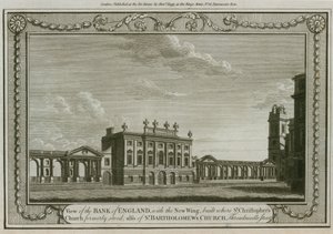 Bank of England, West Wing dodane przez Sir Roberta Taylora, 1783 autorstwa English School