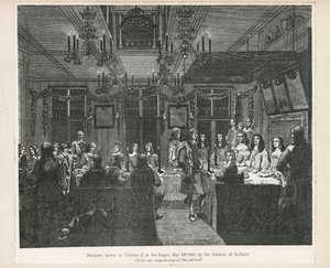 Uczta wydana królowi Karolowi II 30 maja 1660 r. przez stany holenderskie autorstwa English School