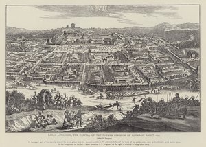 Banza Lovangiri, stolica dawnego Królestwa Lovango, ok. 1670 (foto) autorstwa English School