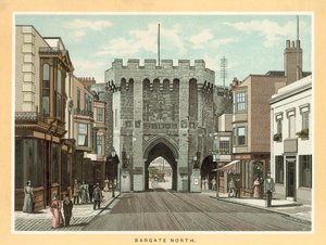 Bargate North (kolorowa litografia) autorstwa English School