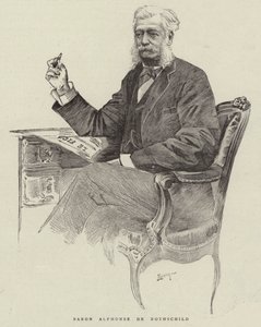 Baron Alphonse de Rothschild (grafika) autorstwa English School