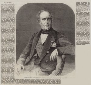 Baron Gros, nowo mianowany ambasador Francji na dworze św. Jakuba (grafika) autorstwa English School