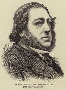 Baron Mayer de Rothschild (grafika) autorstwa English School