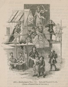 Jarmark Bartłomieja, 1721; Lee i Harpers Booth autorstwa English School