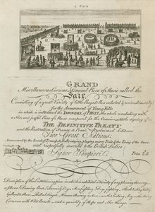 Targi Bartłomieja, Londyn: Ogłoszenie targów na 1806 r. autorstwa English School