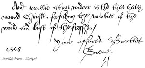 Zielony Bartlet, (Męczennik) autorstwa English School