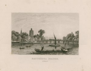 Battersea Bridge, Surrey autorstwa English School