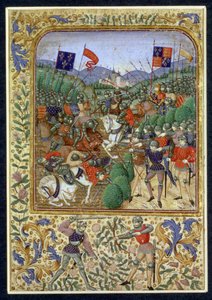 Bitwa pod Agincourt, 25 października 1415 (wc na papierze) autorstwa English School