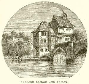 Bedford Bridge i więzienie autorstwa English School