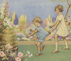 Ul w ogrodzie (kolor lito) autorstwa English School