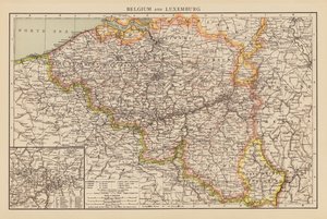 Belgia i Luksemburg (druk kolorowy) autorstwa English School