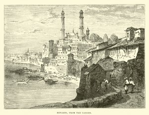 Benares z Gangesu autorstwa English School