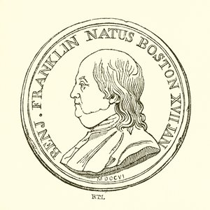 Benjamin Franklin autorstwa English School