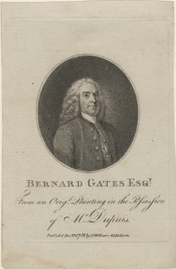 Bernard Gates, 1784 (rycina kropkowana) autorstwa English School