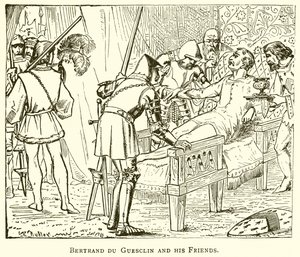 Bertrand du Guesclin i jego przyjaciele autorstwa English School