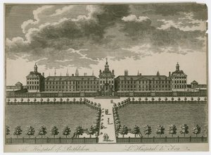 Szpital Bethlehem (grawerunek) autorstwa English School