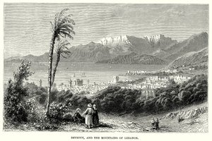 Beyrout i góry Libanu (rycina) autorstwa English School