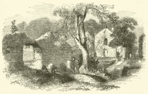 Opactwo Bindon (grawerowanie) autorstwa English School