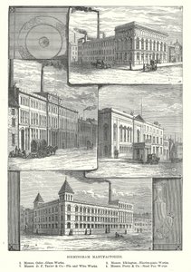 Manufaktury Birmingham (grawerowanie) autorstwa English School