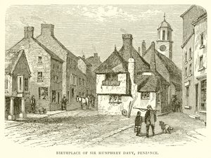 Miejsce urodzenia Sir Humphrey Davy, Penzance autorstwa English School