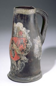 Dzbanek do blackjacka, 1712 (skóra) autorstwa English School