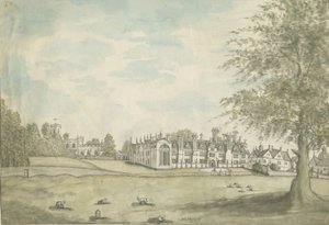 Sala Blithfield: malarstwo akwarela, nd [XVIII w.] autorstwa English School