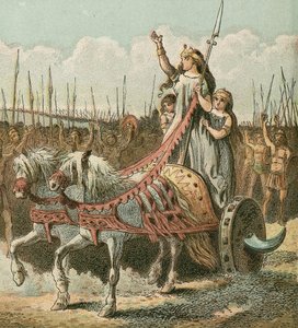 Boadicea i jej armia autorstwa English School