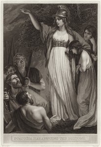 Boadicea przemawiająca do Brytyjczyków autorstwa English School