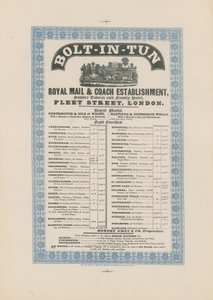 Bolt-in-Tun Royal Mail & Coach Placówka autorstwa English School
