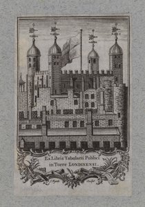 Book Plate, Tower of London autorstwa English School