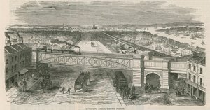 Bow Spring Bridge, stacja Stepney, Londyn autorstwa English School