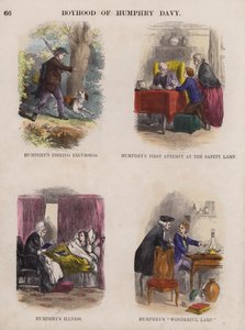 Boyhood of Humphry Davy (kolorowy grawerunek) autorstwa English School