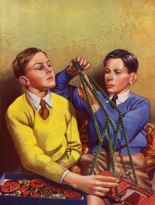 Budynek dla chłopców z zestawem do budowania zabawek (kolor lito) autorstwa English School
