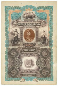 Bradbury Wilkinson & Co, projektanci i grawerzy banknotów autorstwa English School