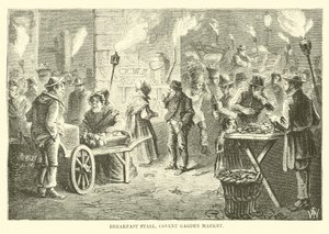 Stoisko śniadaniowe, Covent Garden Market autorstwa English School