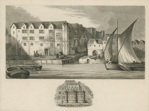 Pałac Bridewell nad brzegiem Tamizy autorstwa English School