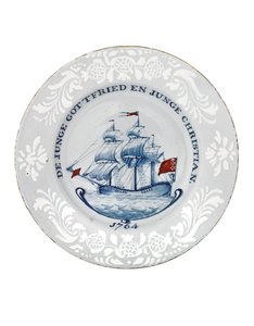 Płyta Bristol Delft, prawdopodobnie Richard Frank z Redcliffe autorstwa English School