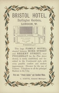 Hotel Bristol (grawerunek) autorstwa English School