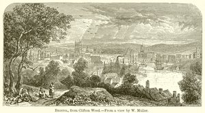 Bristol, z Clifton Wood autorstwa English School
