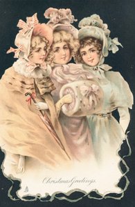 Brytyjska kartka świąteczna autorstwa English School