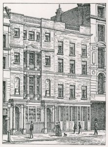British Hotel, Cockspur Street, Londyn autorstwa English School