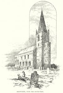 Brixworth od południowego zachodu (rycina) autorstwa English School