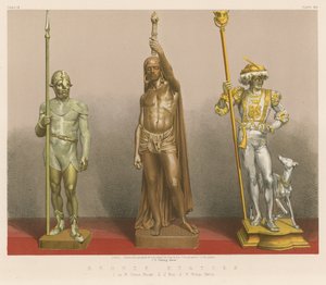 Statuetki z brązu (chromolit) autorstwa English School