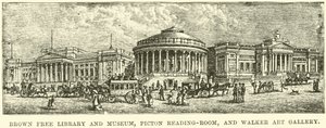 Brown Free Library and Museum, czytelnia obrazów i galeria sztuki Walker autorstwa English School