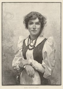 Brunetta (grawerunek) autorstwa English School