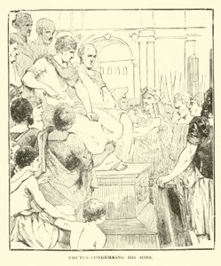 Brutus potępiający swoich synów autorstwa English School
