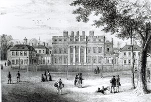 Buckingham House w 1775, z „Starego i Nowego Londynu: Tom 4”, ok. 1878 autorstwa English School