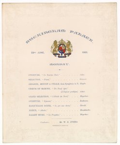 Koncert w Pałacu Buckingham, 22 czerwca 1868 autorstwa English School